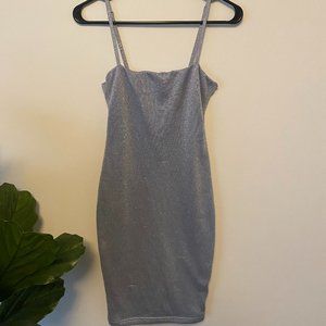 Oh Polly // Light blue/silver tank dress